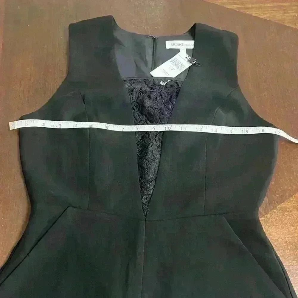 BCBGeneration lace insert romper - Picture 6 of 9